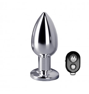 MIZZZEE - Metal Vibrating Anal Plug (Wireless Remote - Chargeable)